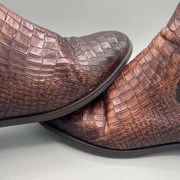 Dungelmann womens reptile print ankle boots sz 38 - Picture 10 of 10